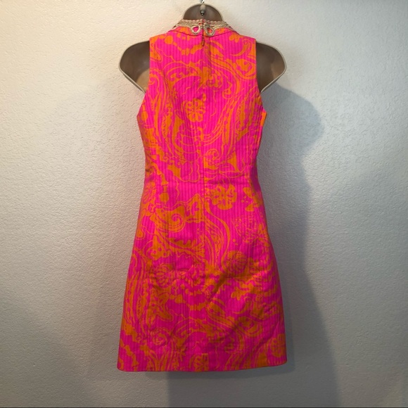 Lilly Pulitzer size 0 Alexa Sleeveless High Collar Dress - Picture 13 of 15